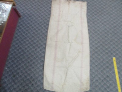 FEED SEED BAG BEMIS A SEAMLESS Extra Heavy cotton canvas grain SACK farm vtg