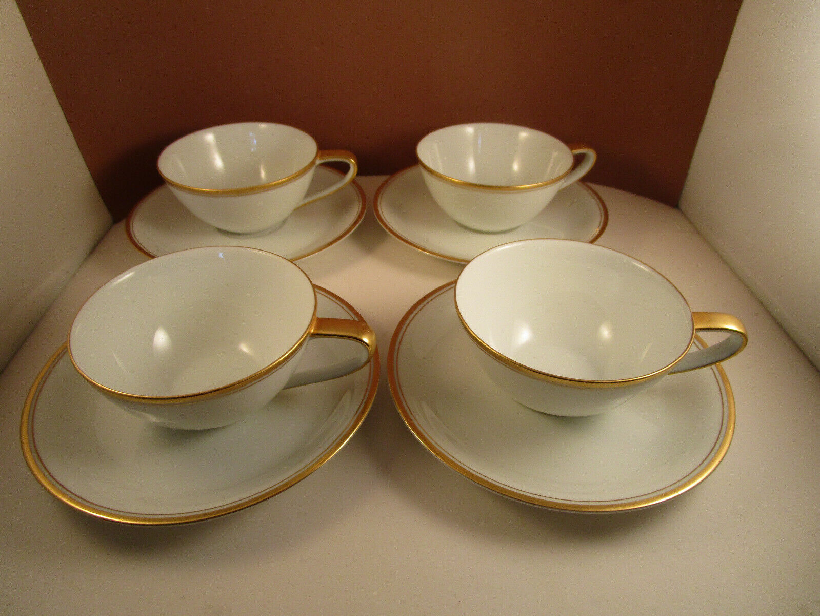 Vintage Noritake China Japan 5182 Gold Rim Set of 4 Tea Cups Vintage Noritake China Japan 5182 Gold Rim Set of 4 Tea Cups