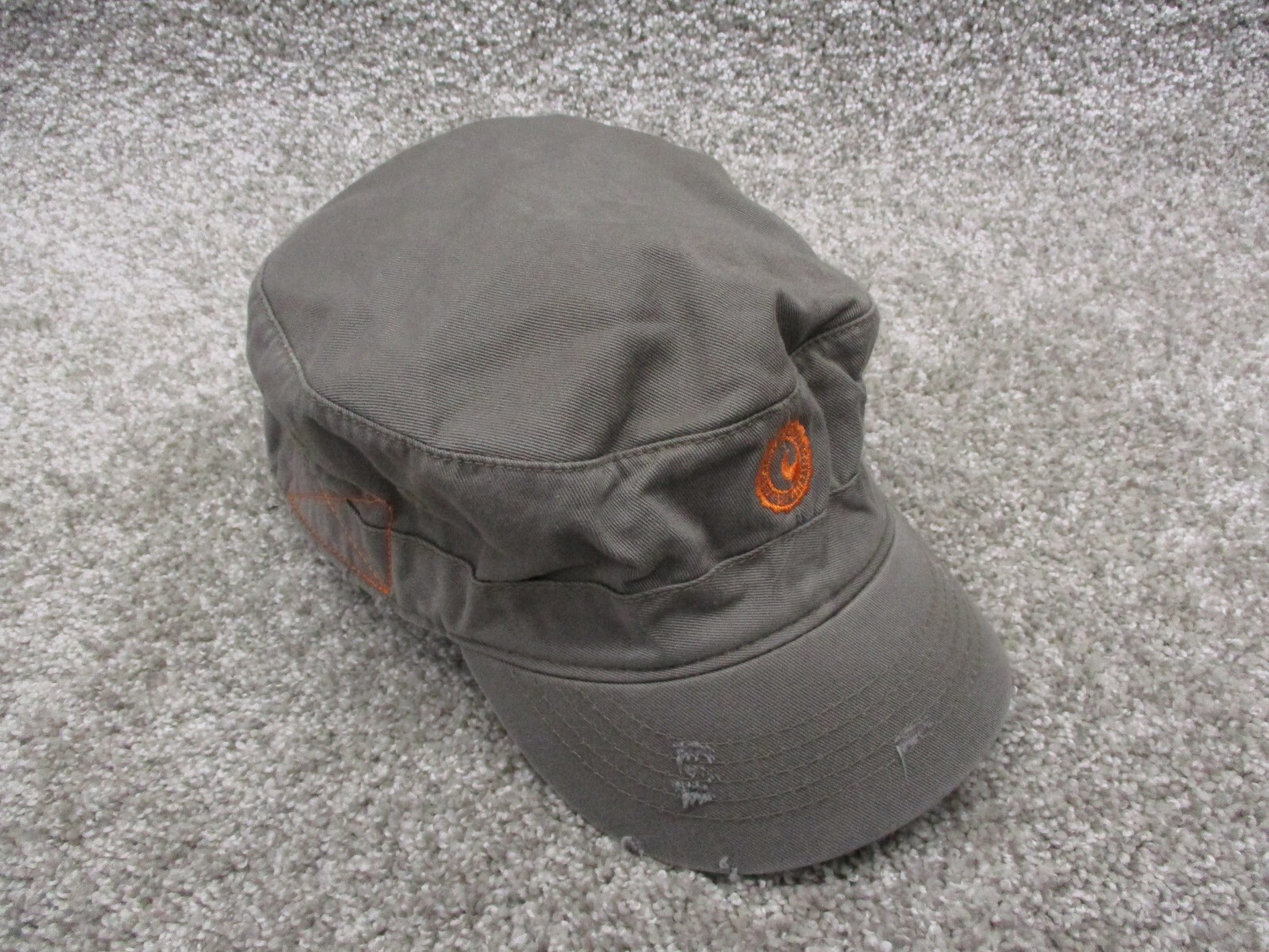 Alternative Apparel Hat Cap Adjustable Military Gray Orange Alternative Apparel Hat Cap Adjustable Military Gray Orange