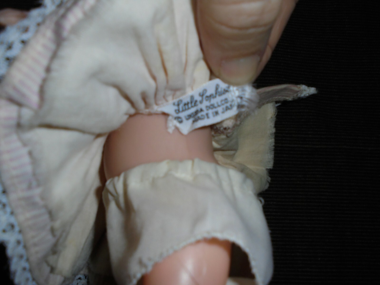 Vintage UNEEDA Little Sophisticates Girl Doll Brown Hair Dress Toy Collectible