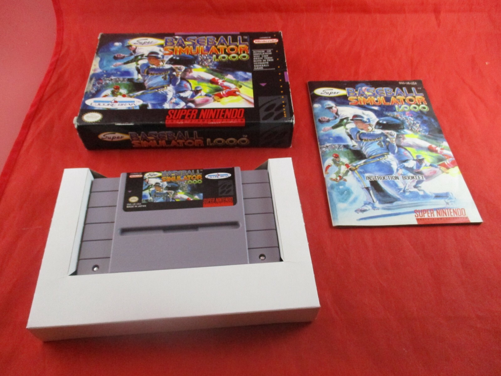 Super Baseball Simulator 1.000 (Super Nintendo SNES, 1990