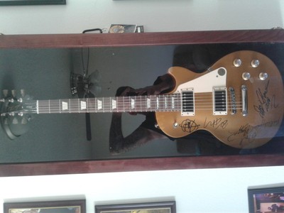 Acrylic Guitar Display Case / Cherry Wood Guitar Case