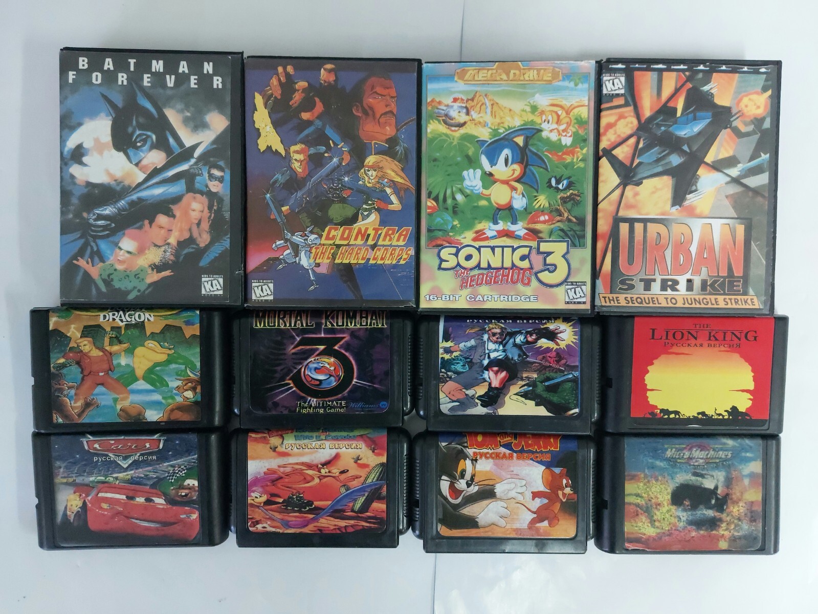 Lot of 12 cartridges from 90's for sega mega drive, pal Lot of 12 cartridges from 90's for sega mega drive, pal