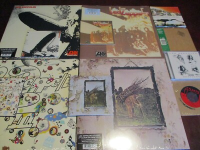 LED ZEPPELIN 4 VERIFIED 180 GRAM LPS + 6 REPLICA CDS