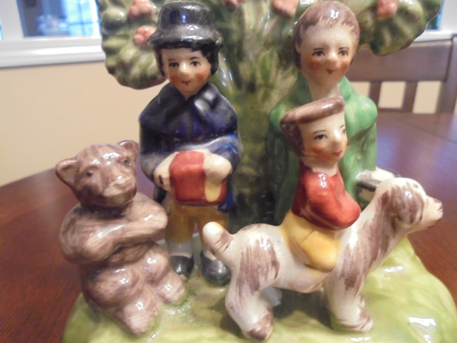 Staffordshire Pottery Figure - Performing Animals