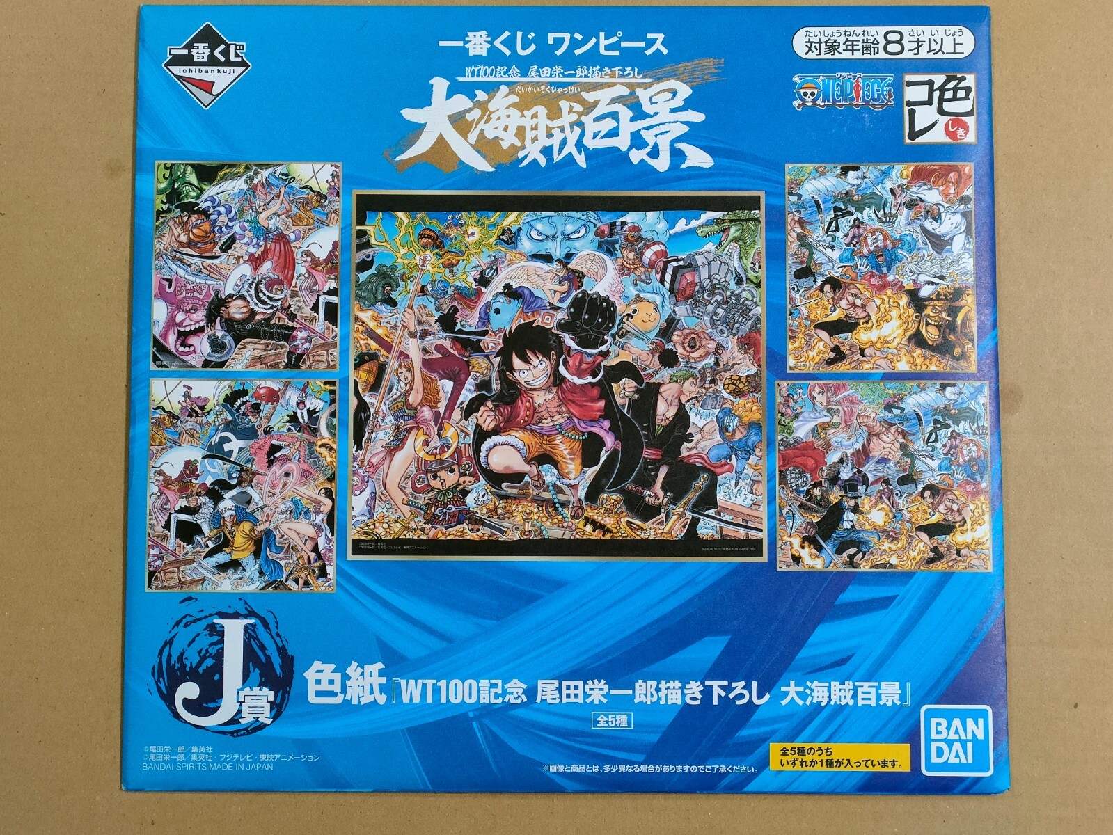 【色紙バラ売り専用 1枚300円】 一番くじワンピース WT100記念 未使用／全5種セット】 一番くじ ワンピース 大海賊百景 J賞