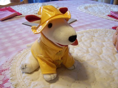 Target Dog in Raincoat Plush Retired 2005 With tag