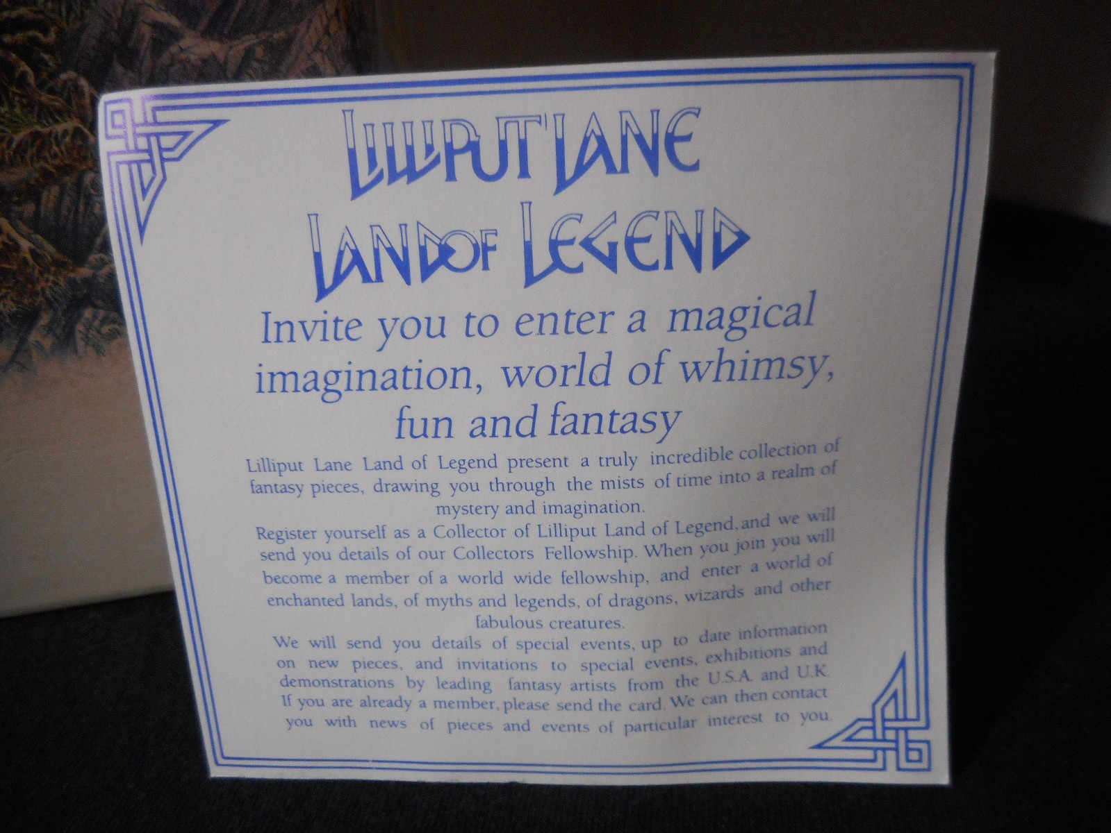 Lilliput Lane Land Of Legend 1990 