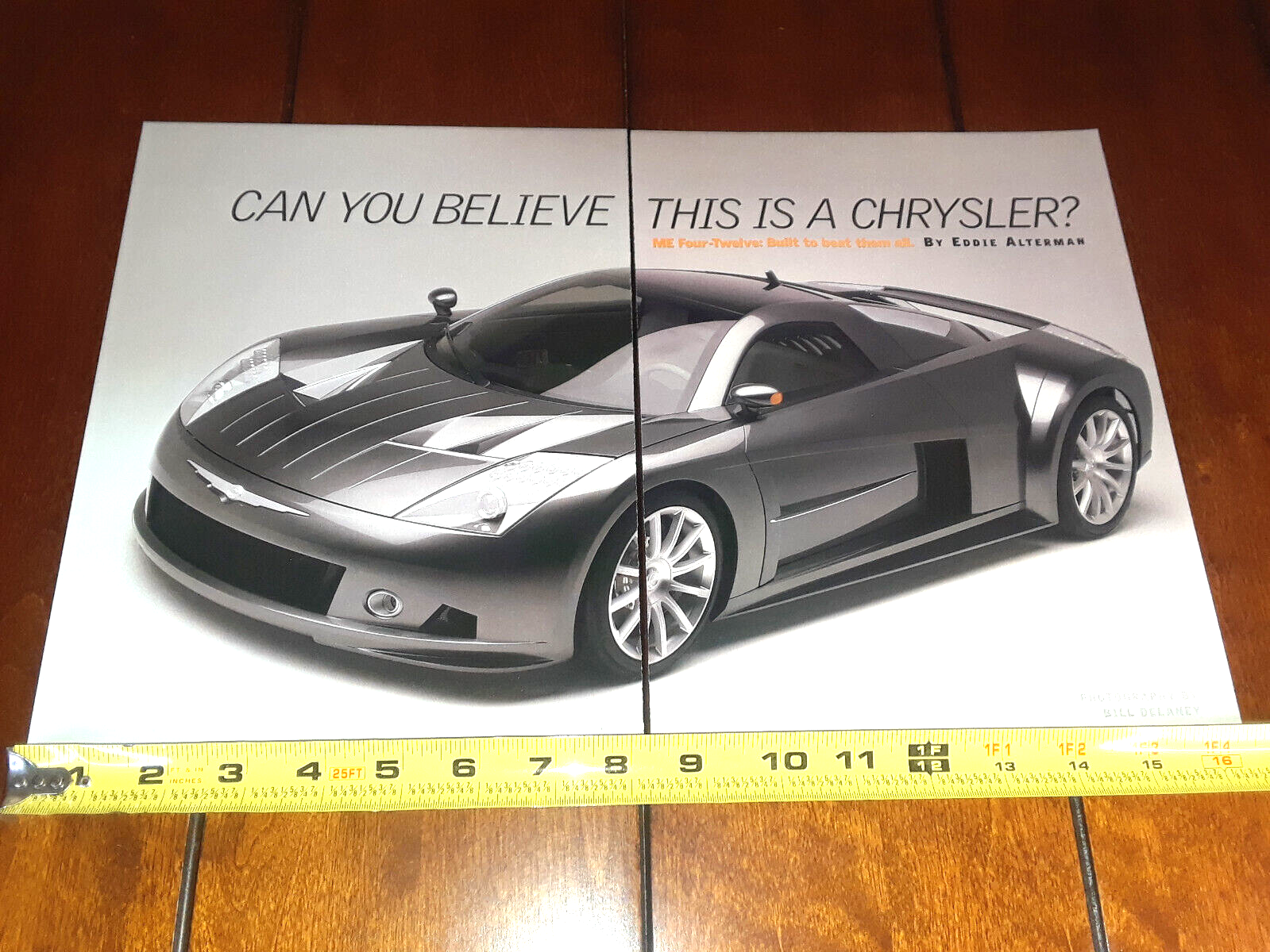 Chrysler ME 4-12 Concept Black Diecast Model Car | Motormax