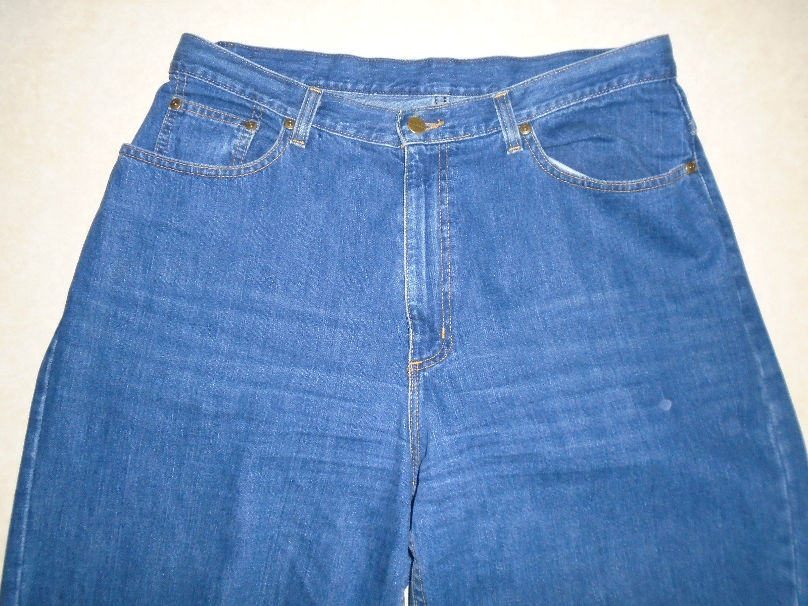 L.L. Bean Freeport Maine Clothing Brand Rugged Denim Blue Jeans Pants Size 34