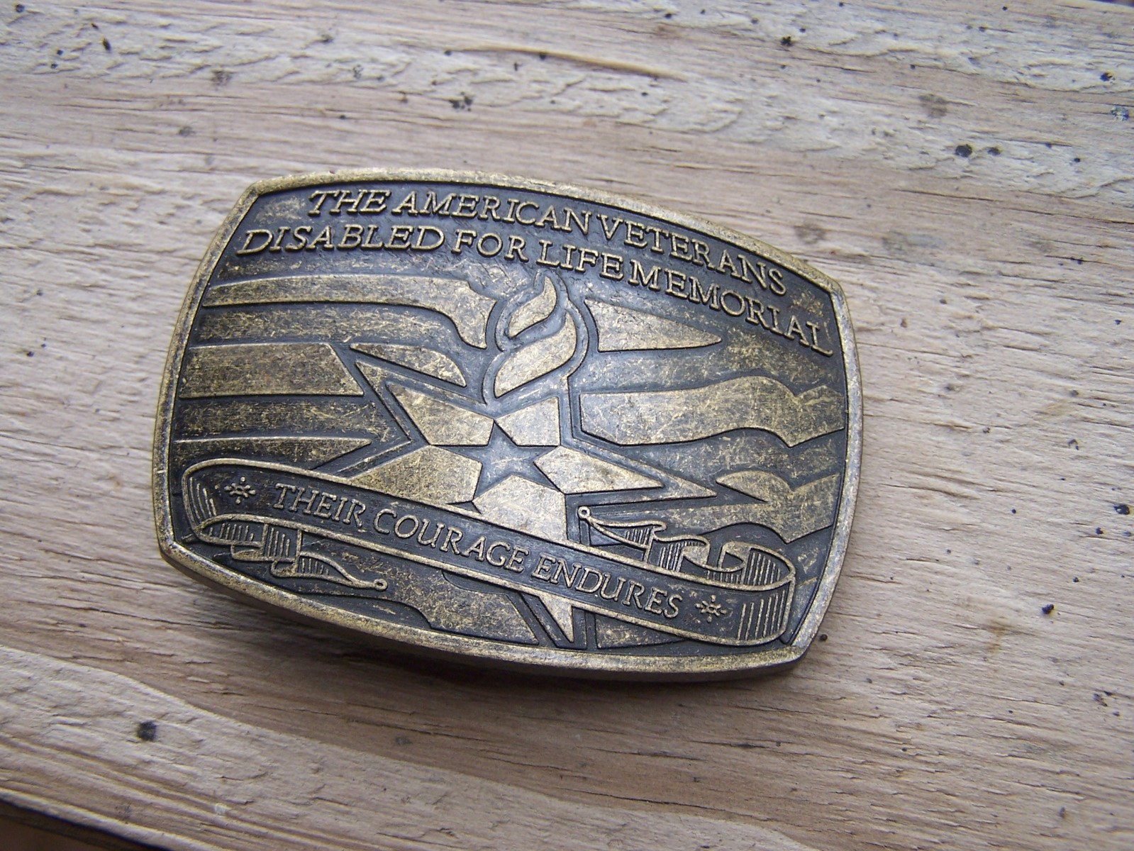 2007 THE AMERICAN VETERANS DISABLED FOR LIFE MEMORIAL Belt Buckle