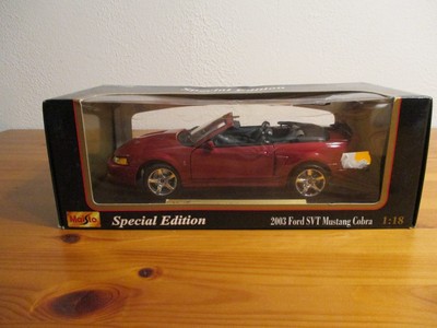 Gor 1:18 Maisto Special Edition 2003 Ford Svt Mustang Cobra Boxed