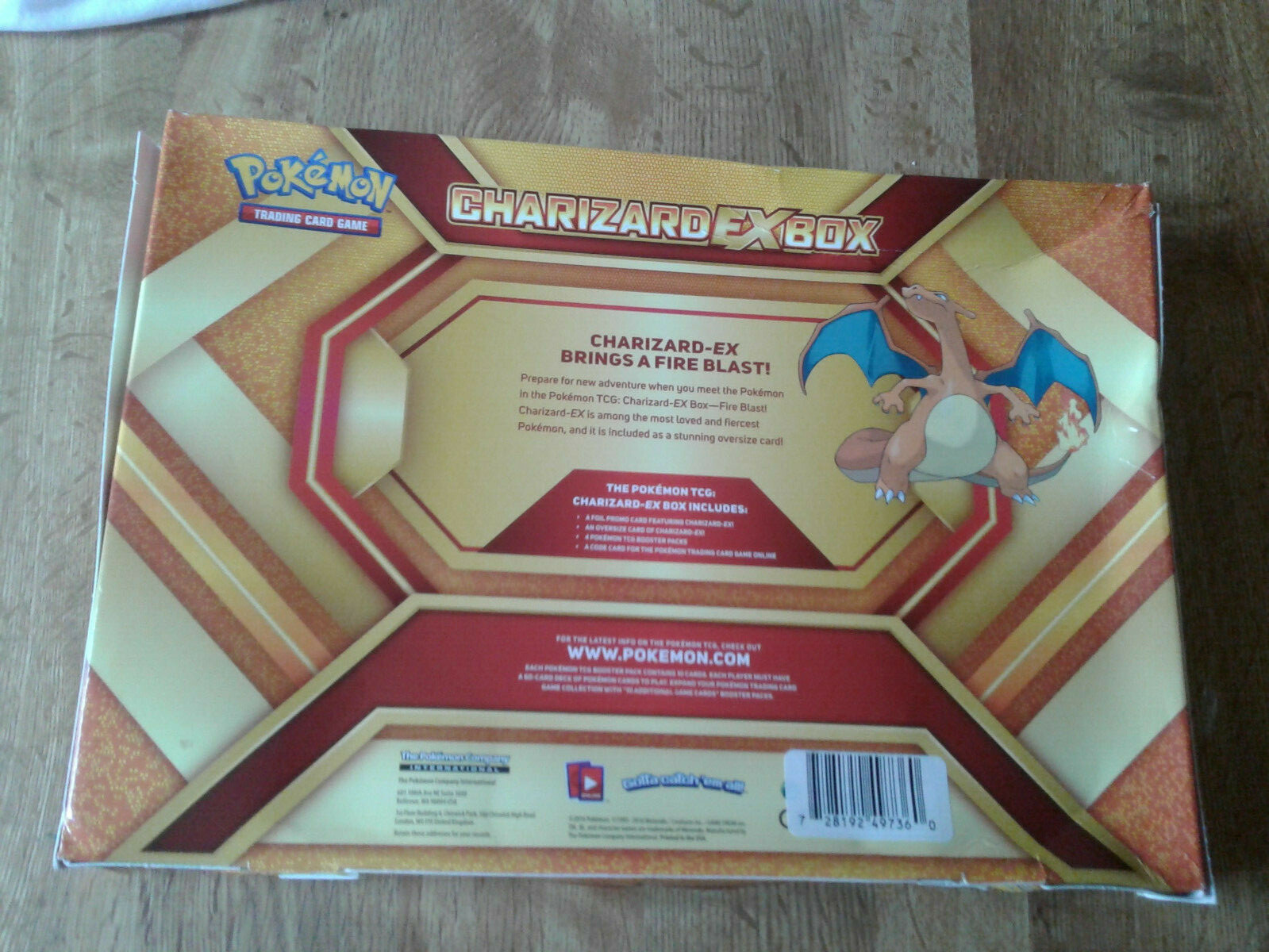 Pokemon Charizard EX Box