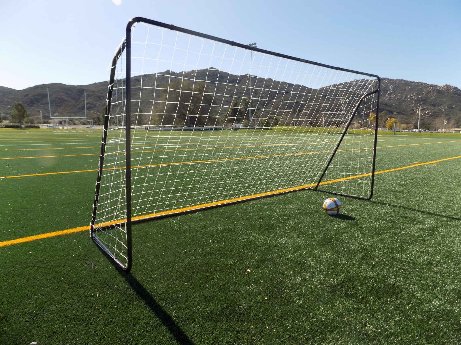 Vallerta® 12 X 6 Ft. (Black) Official Youth Regulation Steel Soccer