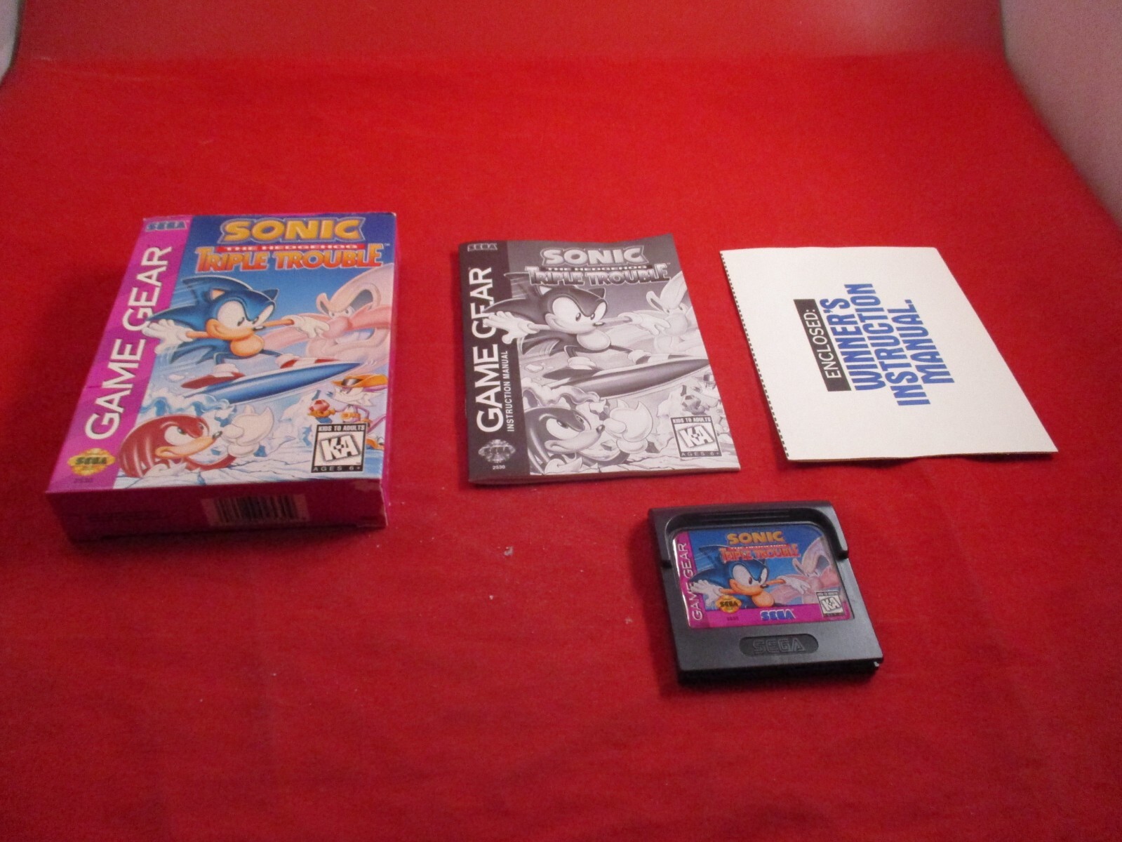 Sonic the Hedgehog: Triple Trouble (Sega Game Gear, 1994 Sonic the Hedgehog: Triple Trouble (Sega Game Gear, 1994