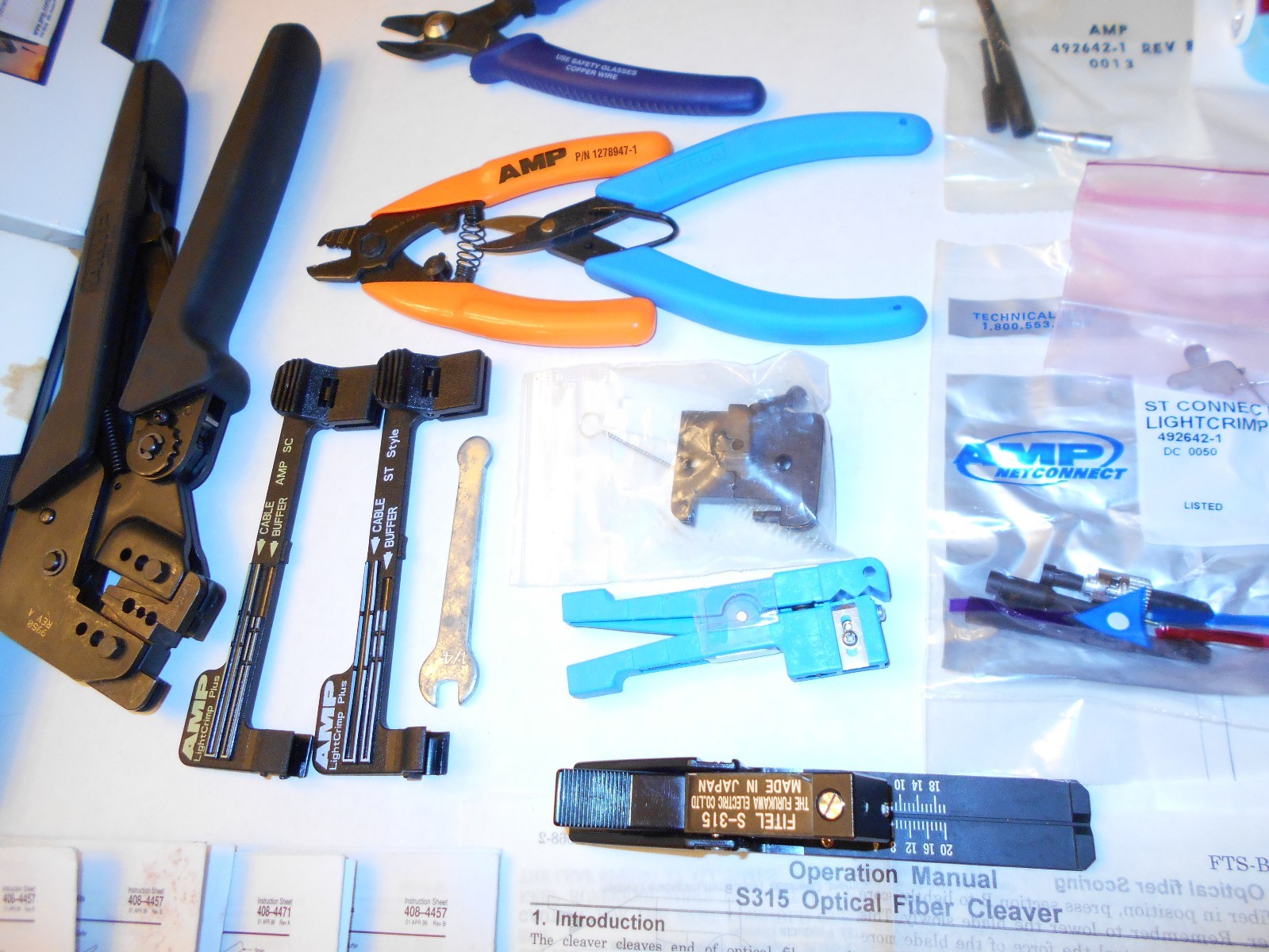 AMP/CommScope LightCrimp Plus MT-RJ Jack, Pre-Polished Termination Kit 1278118-1