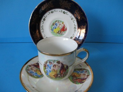 Dark pastel mother of pearl mug