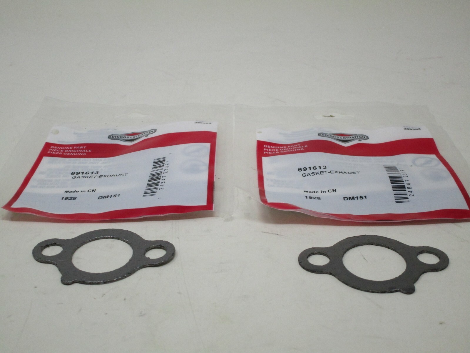 2 Briggs & Stratton 691613 Exhaust Gasket 67897 805024 Intek 210000, 212000, OEM