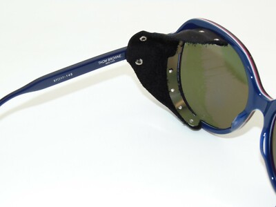 Pre-owned Thom Browne Tb-503-a-t-blk-rwb-57 Black Authentic Sunglasses In Green