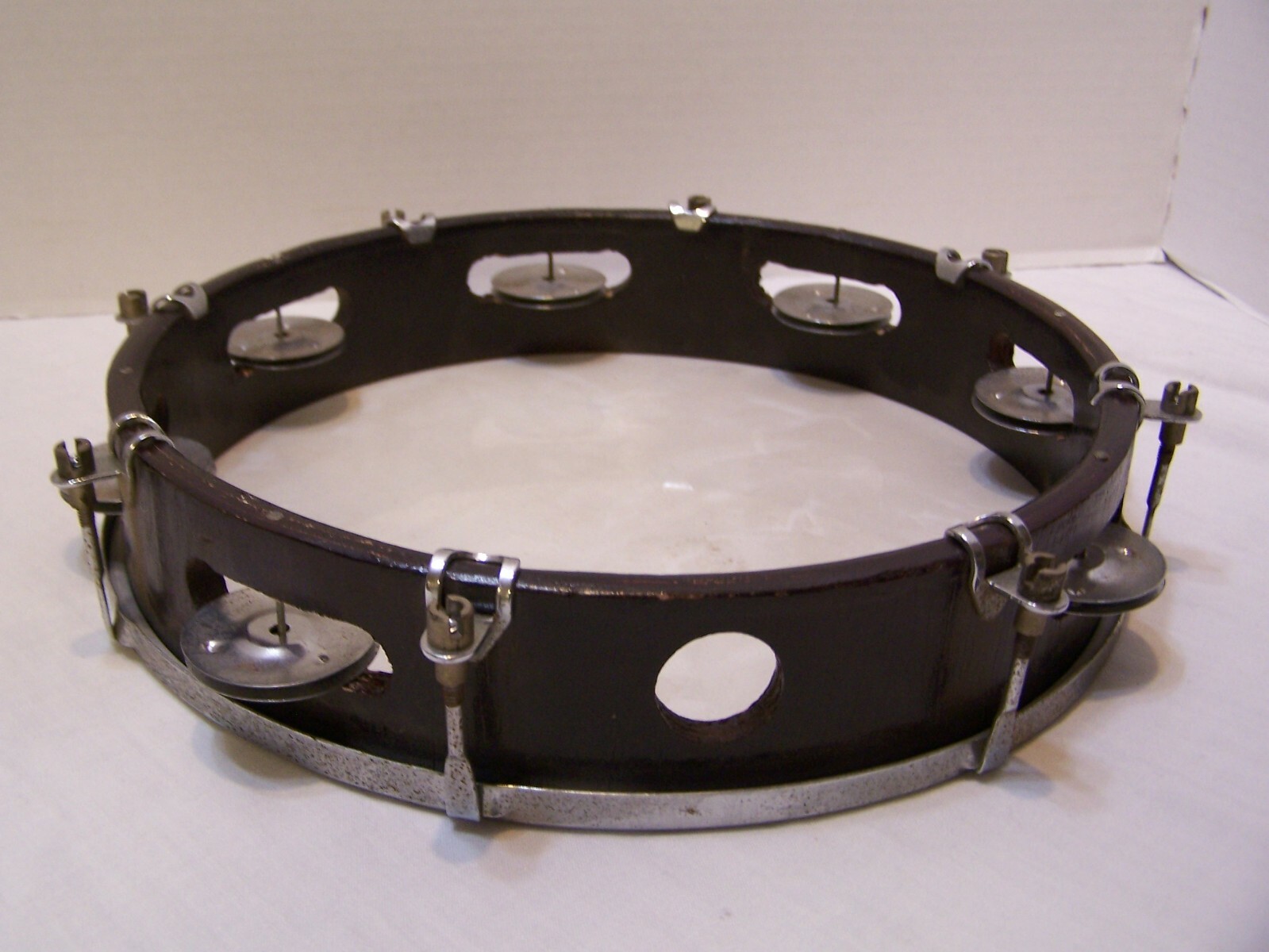 Vintage Tambourine wood 10 1/2