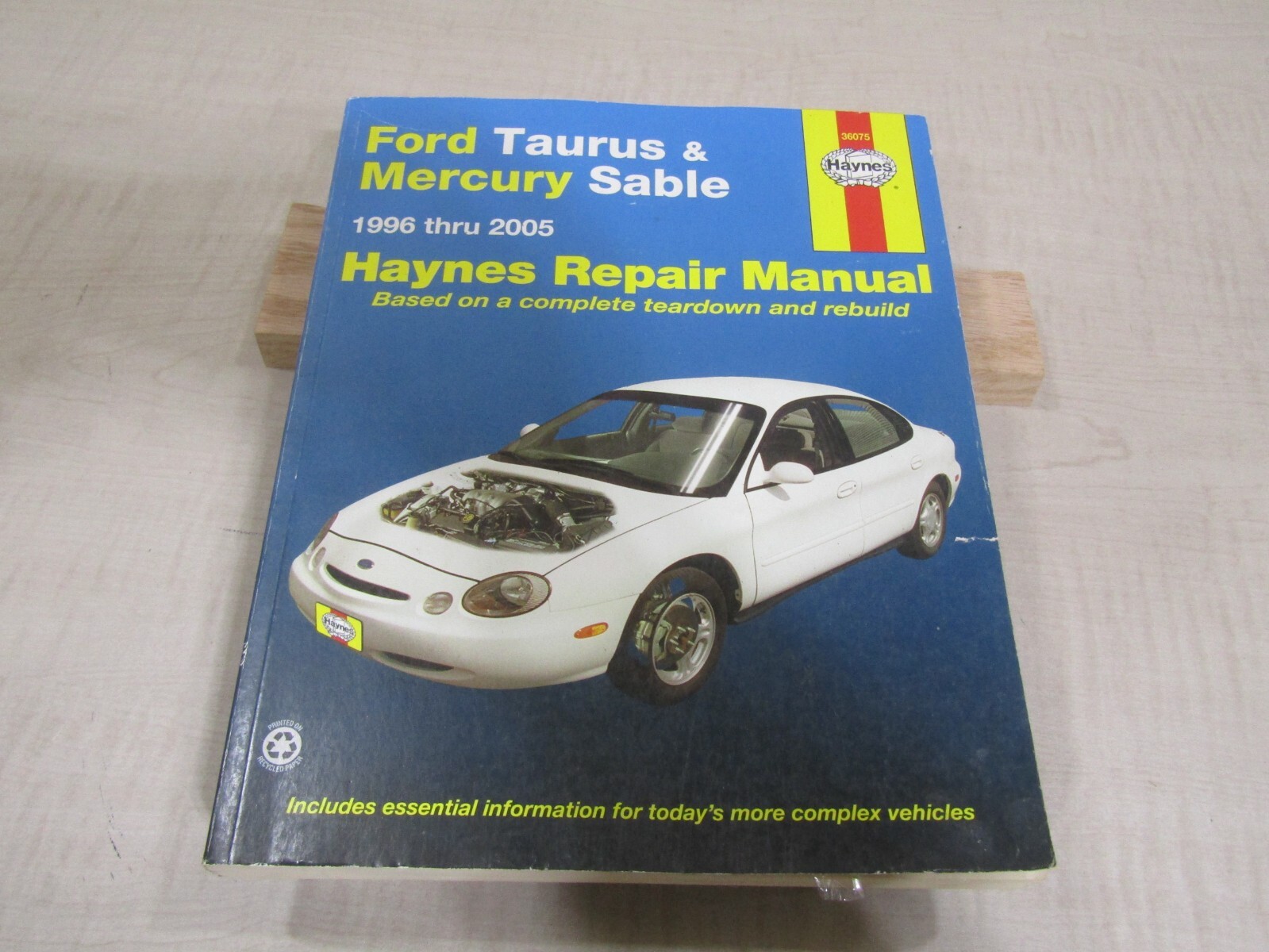 1996-2005 FORD TAURUS MERCURY SABLE HAYNES REPAIR MANUAL 36075 USED