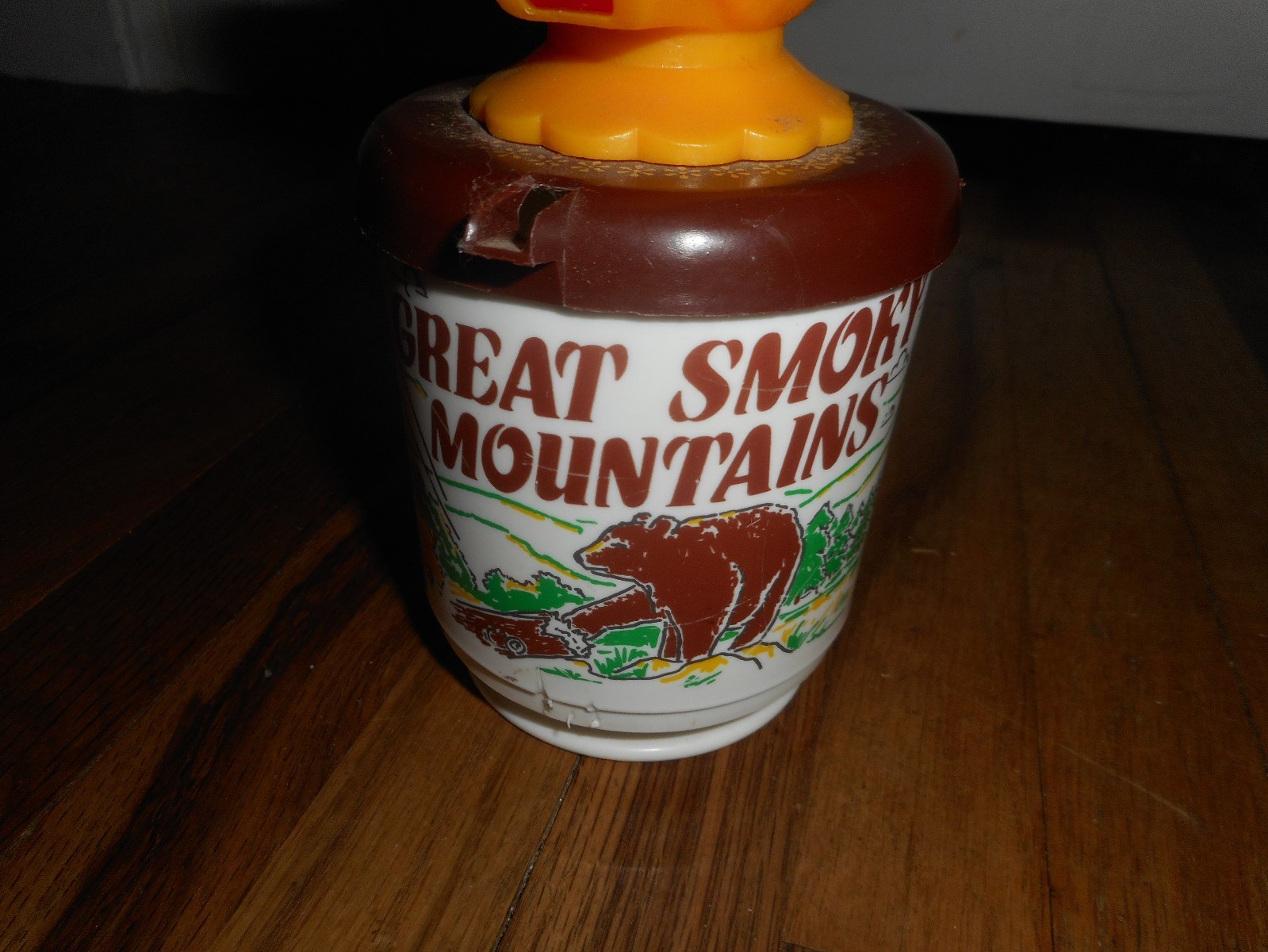 Vintage Whirley Cow Moo Cow Sippy Mug Cup Souvenir Smoky Mountains