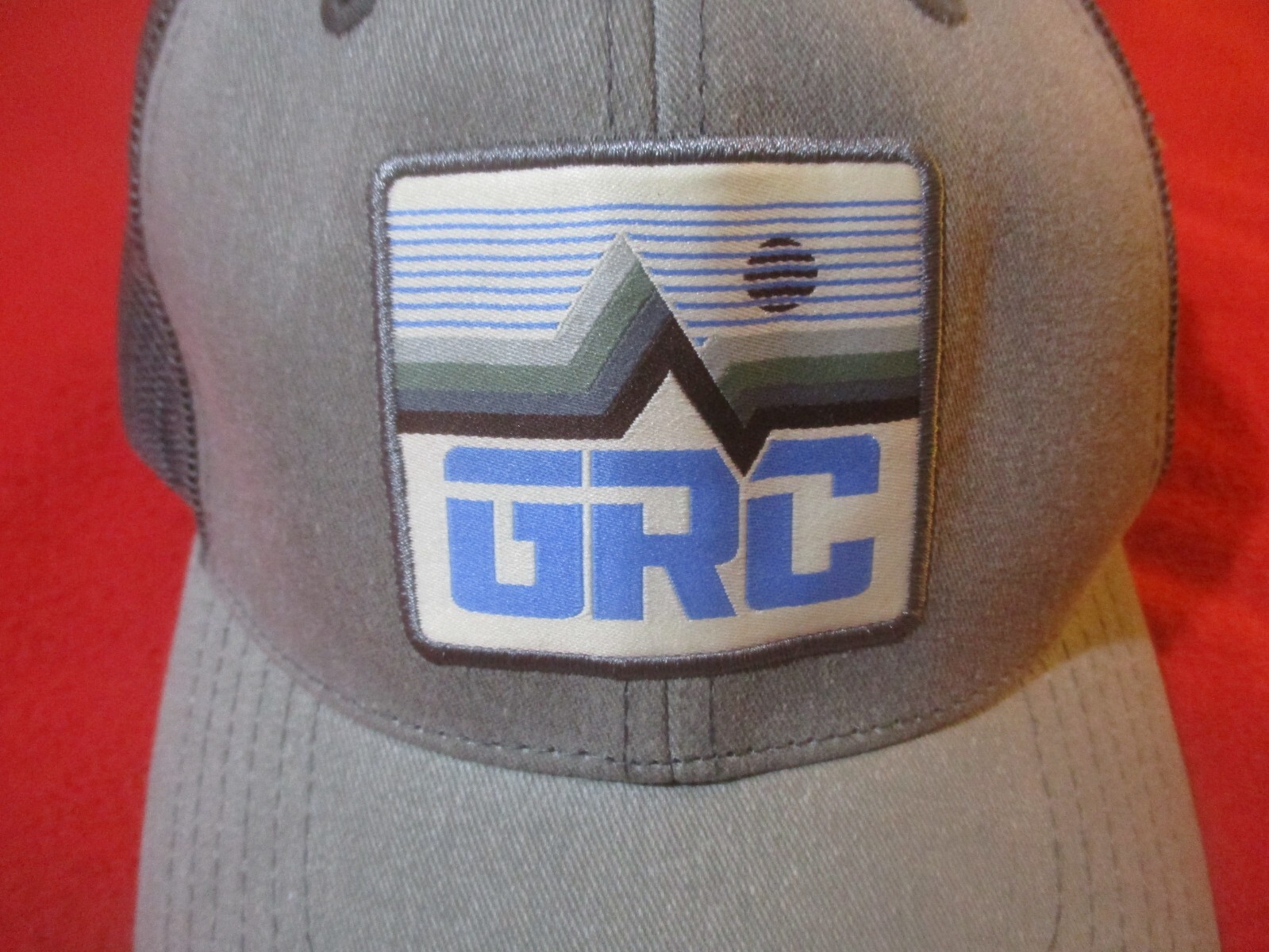 Grassroots California Snapback Half Mesh Gray Hat Cap Men's Adjustable