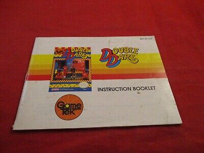 Double Dare Nintendo NES Instruction Manual Booklet ONLY