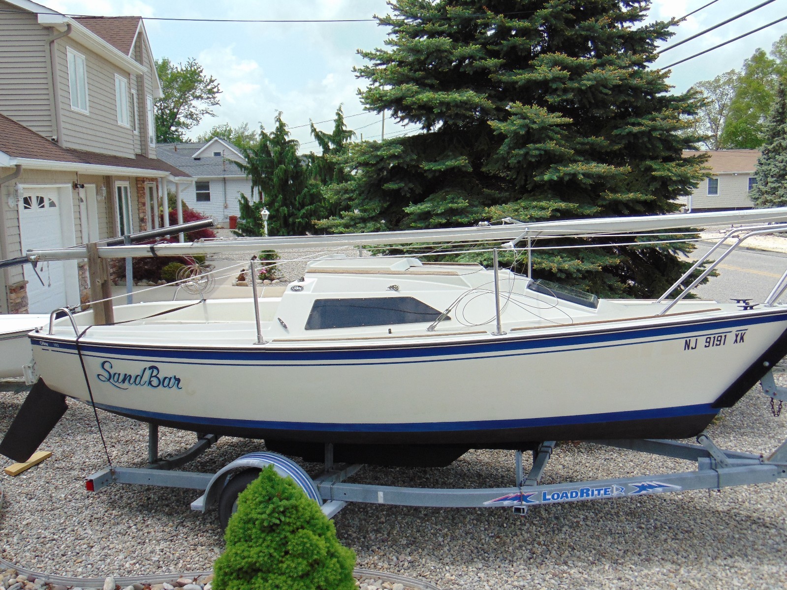 1986 O'day 192 sailboat with trailer
