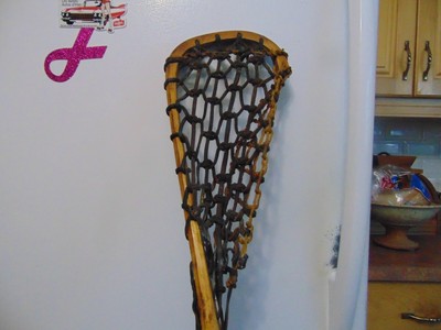 vintage  Lacrosse wooden stick   nice    /# 6932