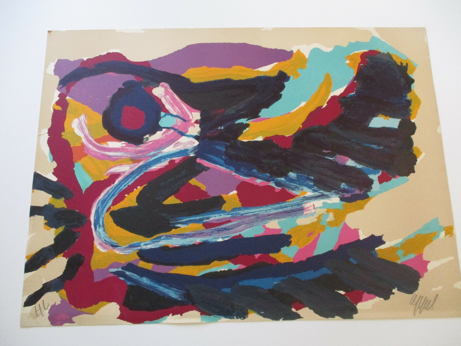 Karel Appel (1921-2006), Figures avec fond bleu No. 6 | Christie's