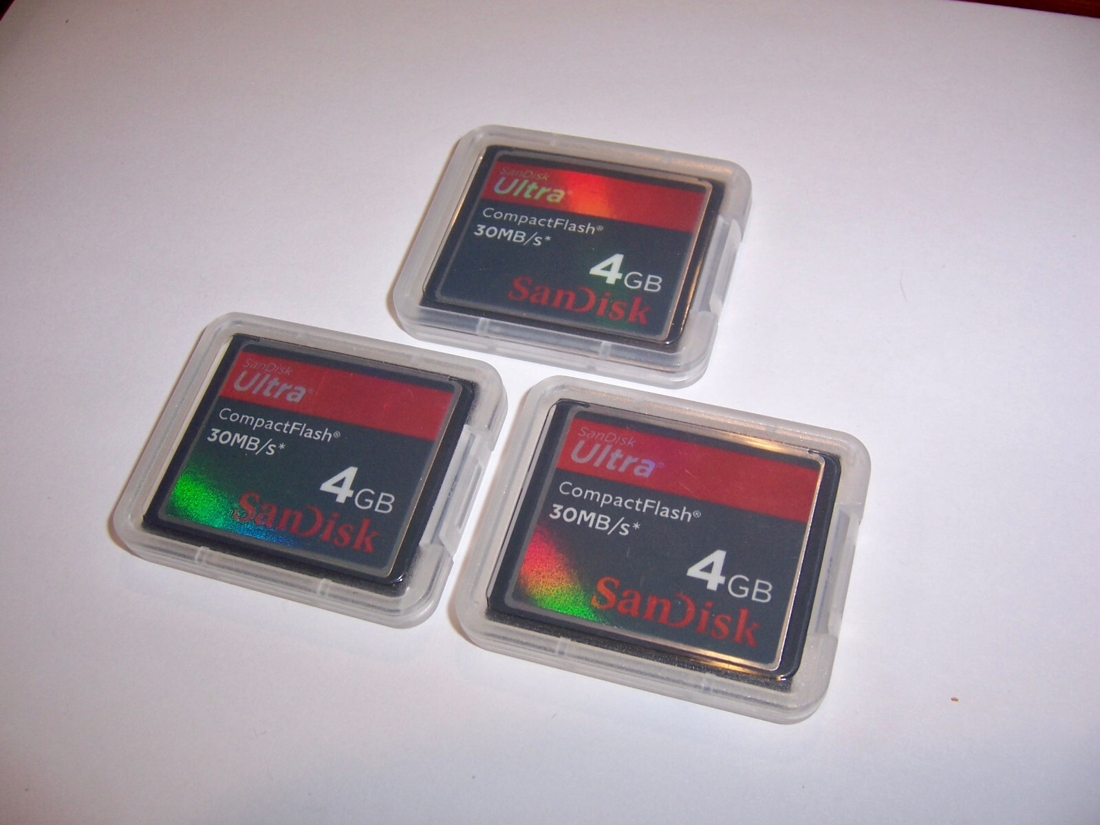 3pcs New 4GB Sandisk Ultra CompactFlash Memory Cards, 4 GB Sandisk Ult