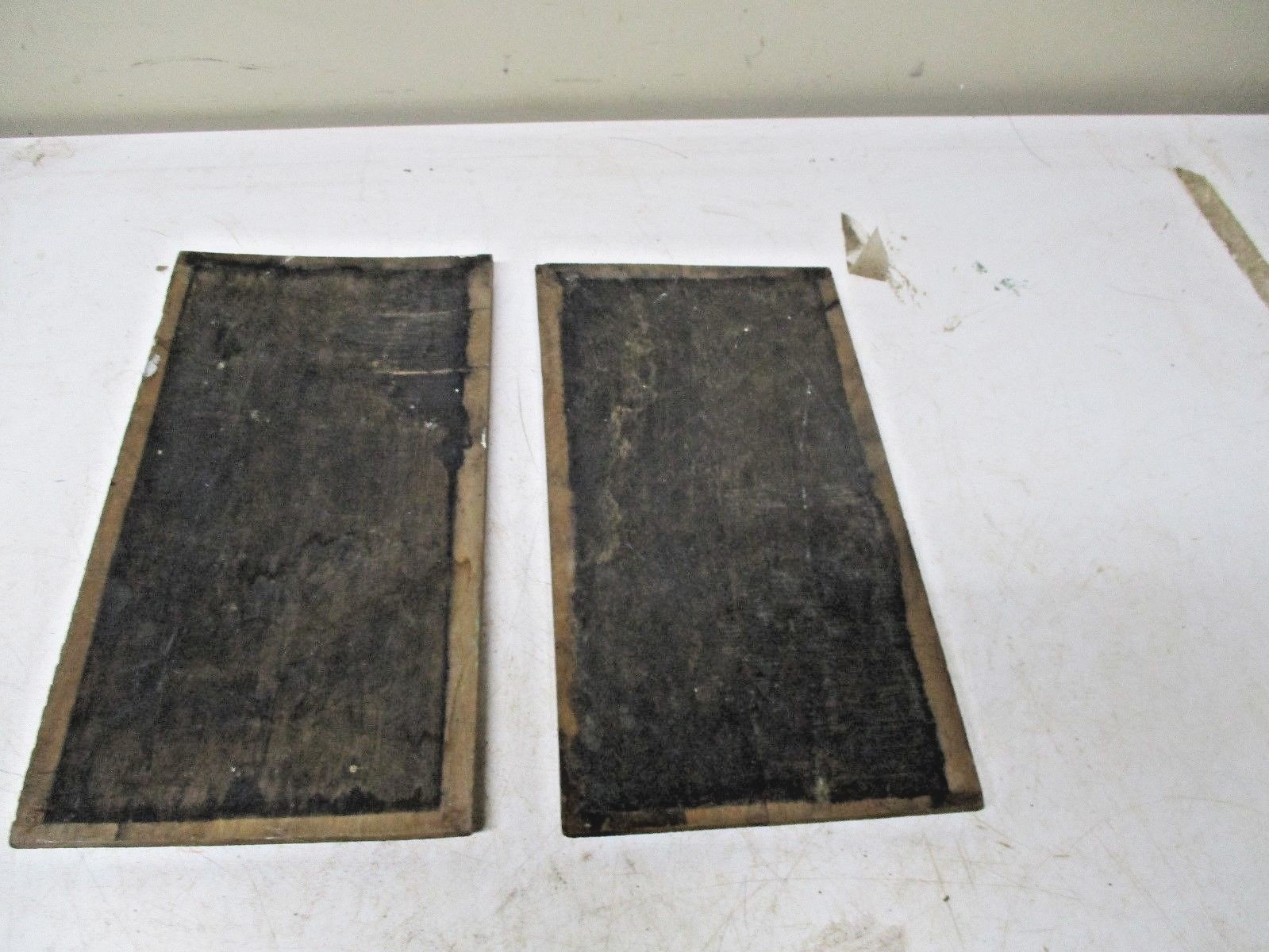 2 Old Wood Cupboard Door Panel Inserts with Gingerbread
