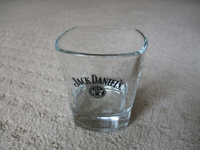 Vintage Jack Daniels Old No 7 Square Whiskey Rocks Glass *