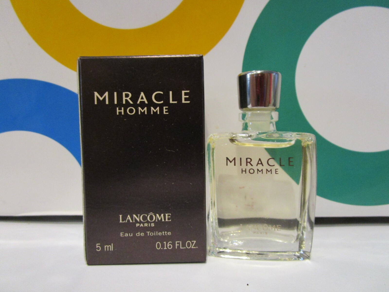 LANCOME ~ MIRACLE HOMME EAU DE TOILETTE ~ 0.16 OZ MINI BOXED LANCOME ~ MIRACLE HOMME EAU DE TOILETTE ~ 0.16 OZ MINI BOXED