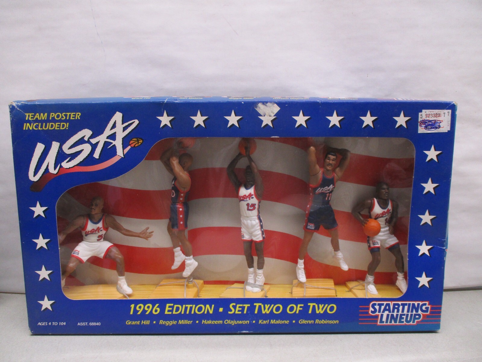 1996 Starting Lineup USA Basketball with Hill, Miller