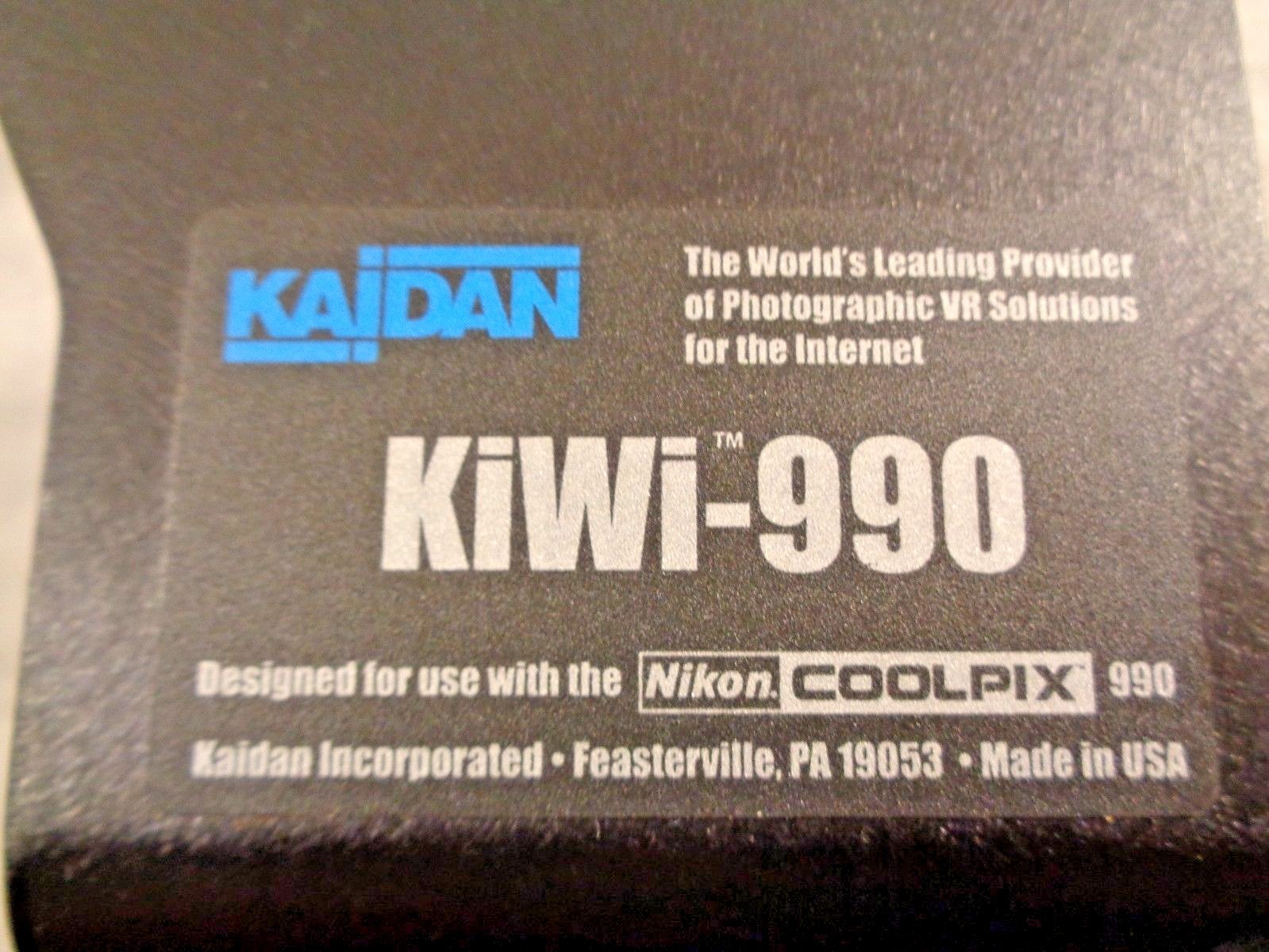 Kaidan Panoramic Tripod Head with Quick Tilt Kiwi 990 Nikon Coolpix 990 KW-990XL