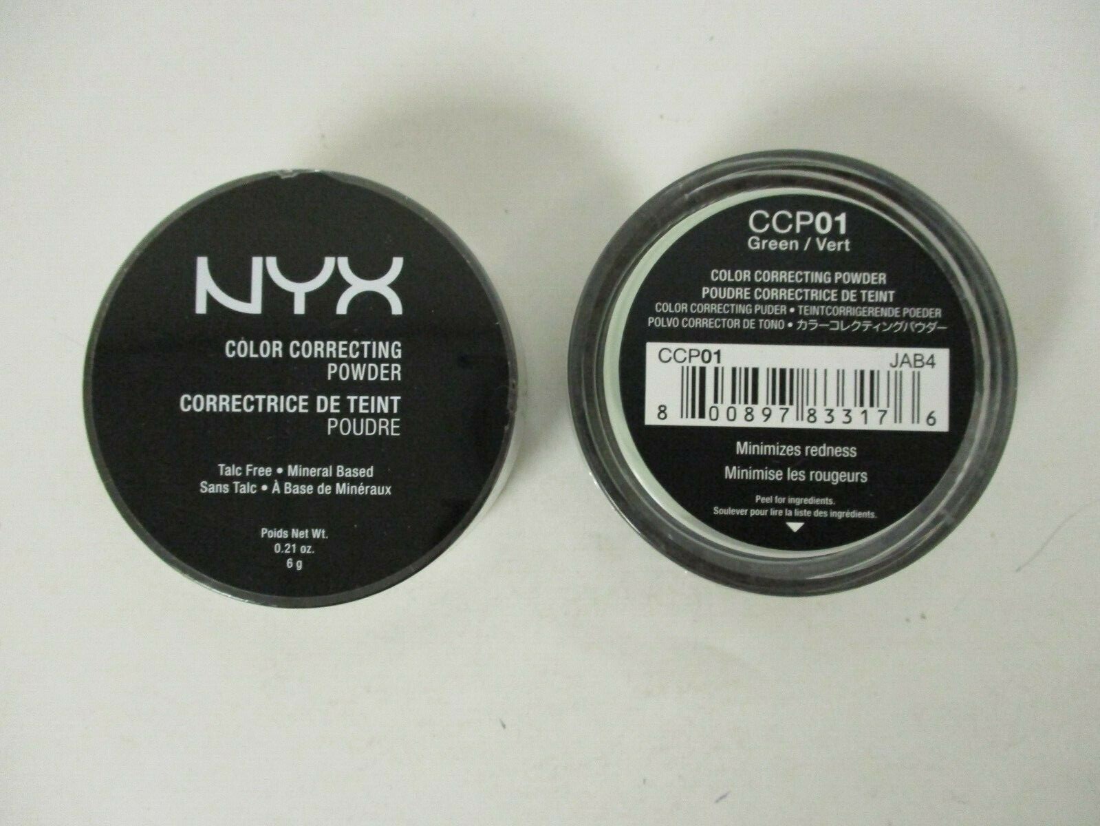 5 NYX COLOR CORRECTING POWDER #CCP01 GREEN SEALED - MP 1441