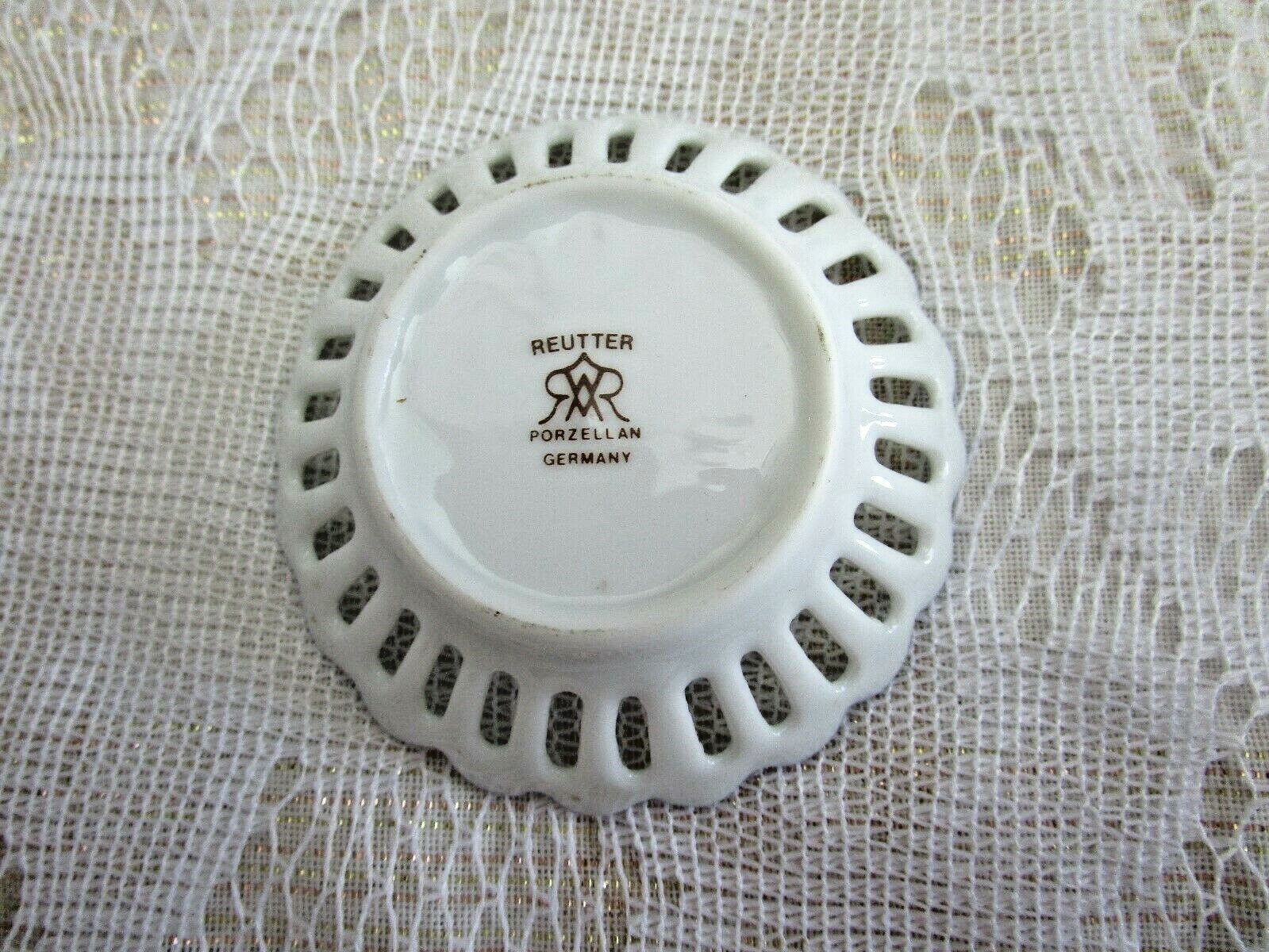 Antique Wm. Grindley Plates-1 Mini Set & 1 Saucer-All Good+ 1 Ruetters Porzellan