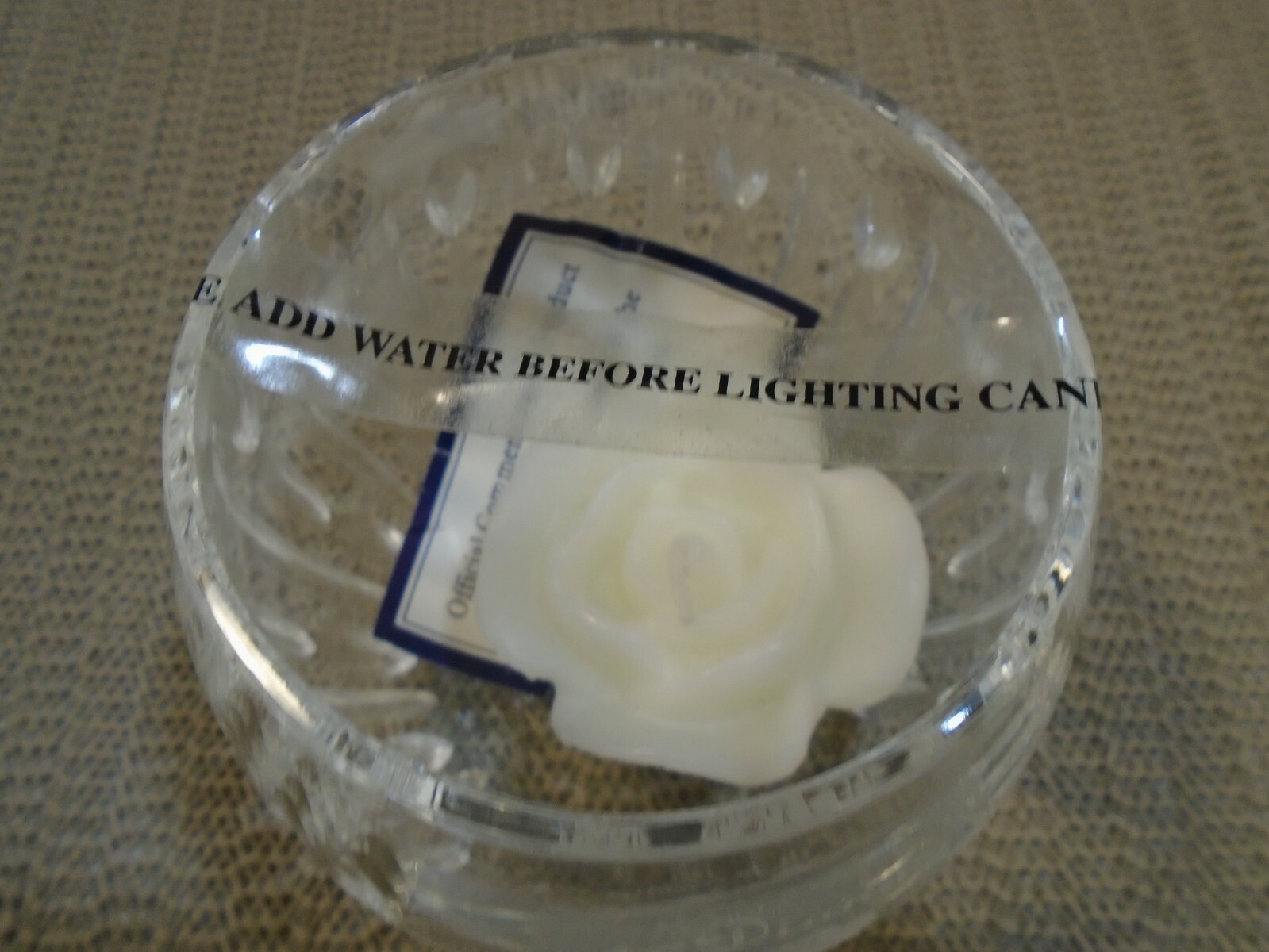 Stuart Crystal Princess Diana Commemorative Votive Candle Holder new in box