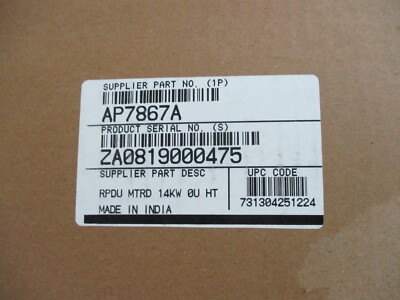NIB APC Metered Rack PDU      AP7867A 