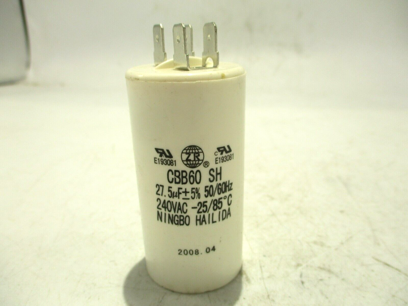 NEW NINGBO HAILIDA CBB60 SH CAPACITOR 27,5uF 240VAC | eBay