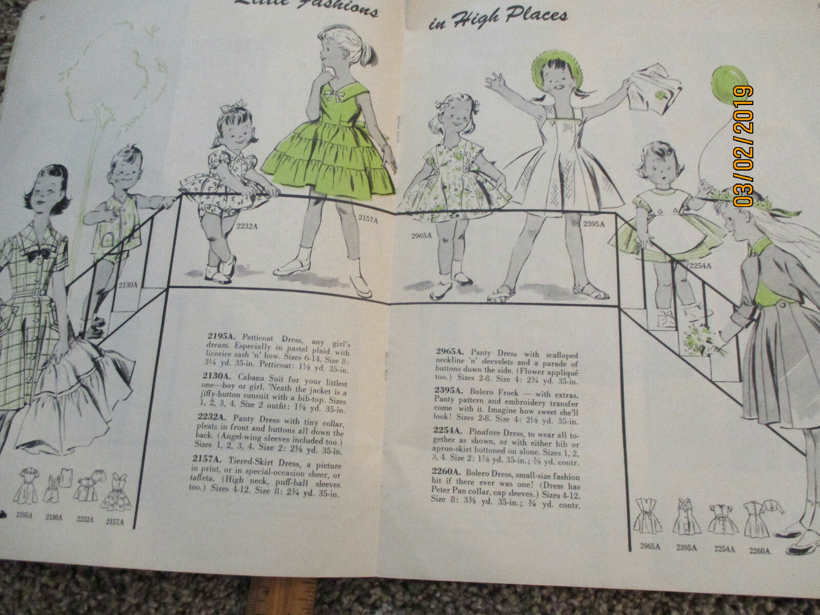 FASHION WORL SPRING & SUMMER CATALOG 1955 THE FARMER PATTERN DEPARTMENT 20 PAGES