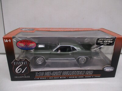 Highway 61 1970 Plymouth Cuda 426 Hemi 1/18 Ivy Green Polly 1 of 102