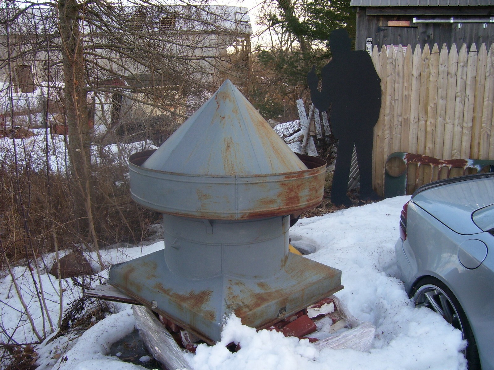 Vintage Original Barn Cupola Galvanized Tin Roof Vent Barn patina 3X3X4