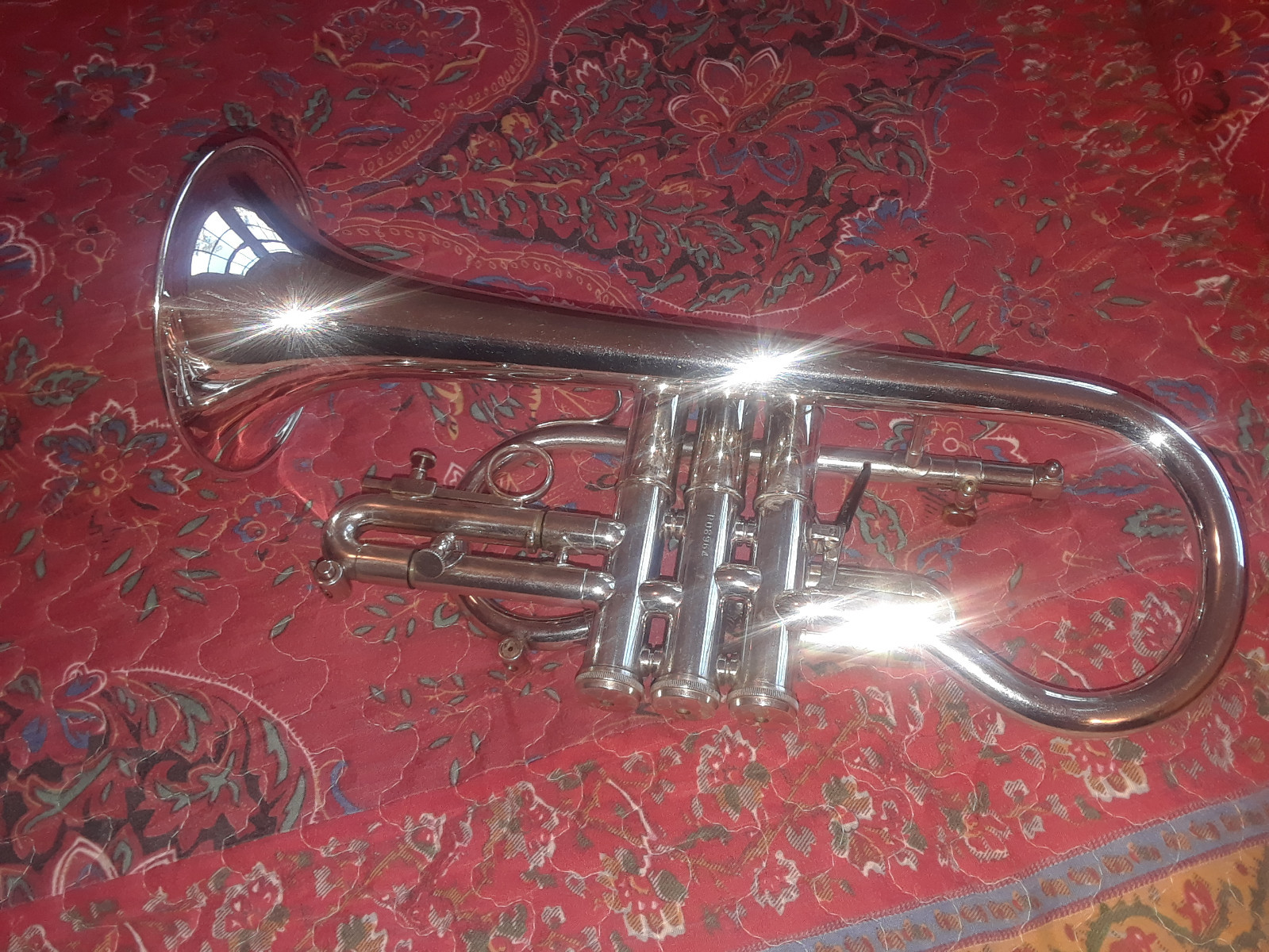 GETZEN ETERNA Eb SOPRANO CORNET   SILVER PLATE