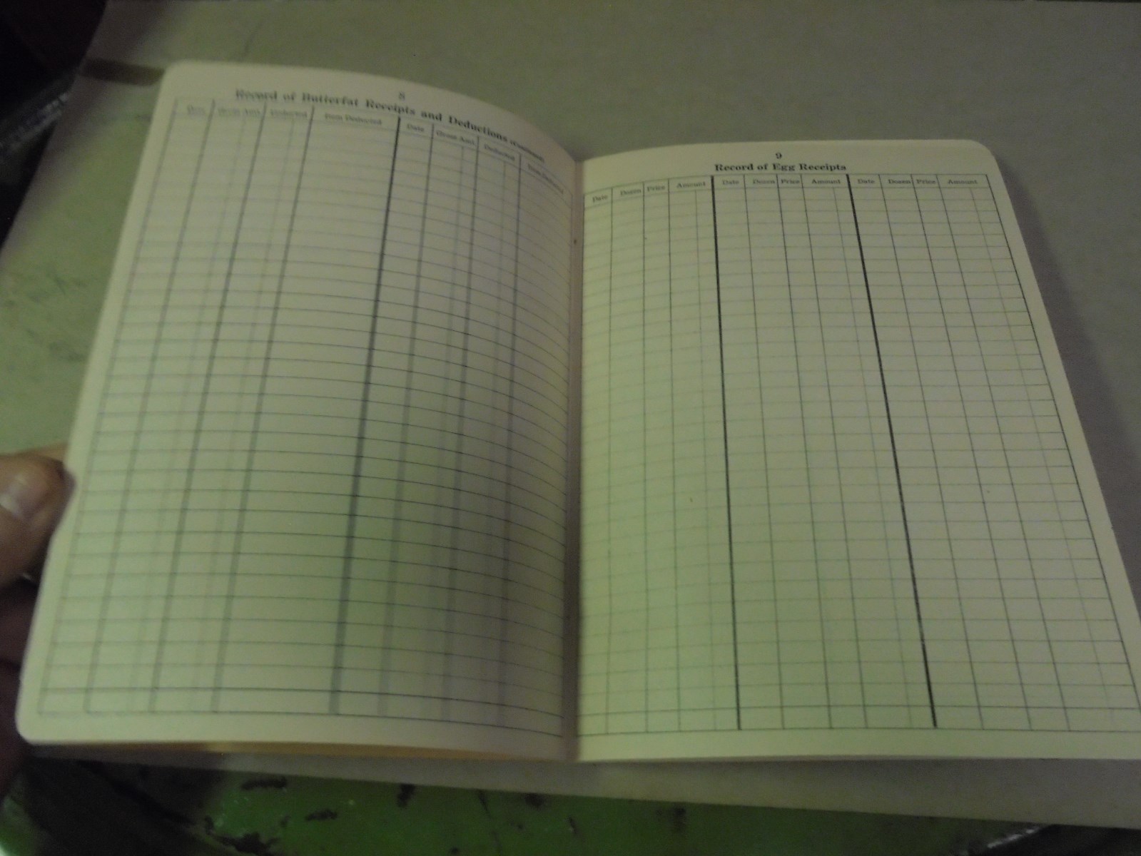 Vintage The First National Bank, Moorhead, Minn. Farm Business Account Book