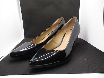 Attention Women s Shoes Size 8.5 Zoey Black Synthetic Leather Dress Pointed Toe