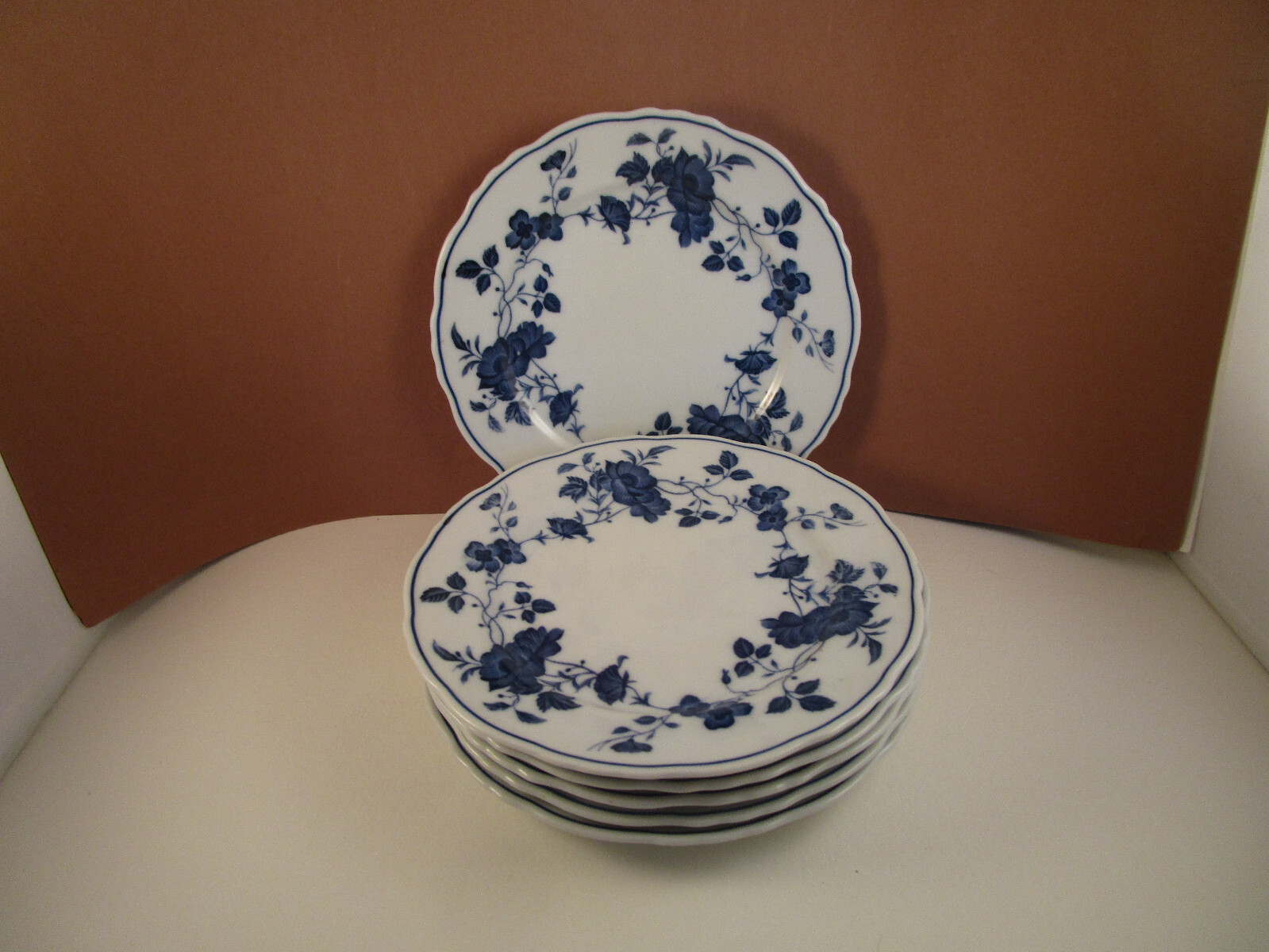 MEISSEN - ニンフェンブルグ　アンティーク　プレート① Vintage Royal Meissen Fine China Japan Set of 6 Bread Plates
