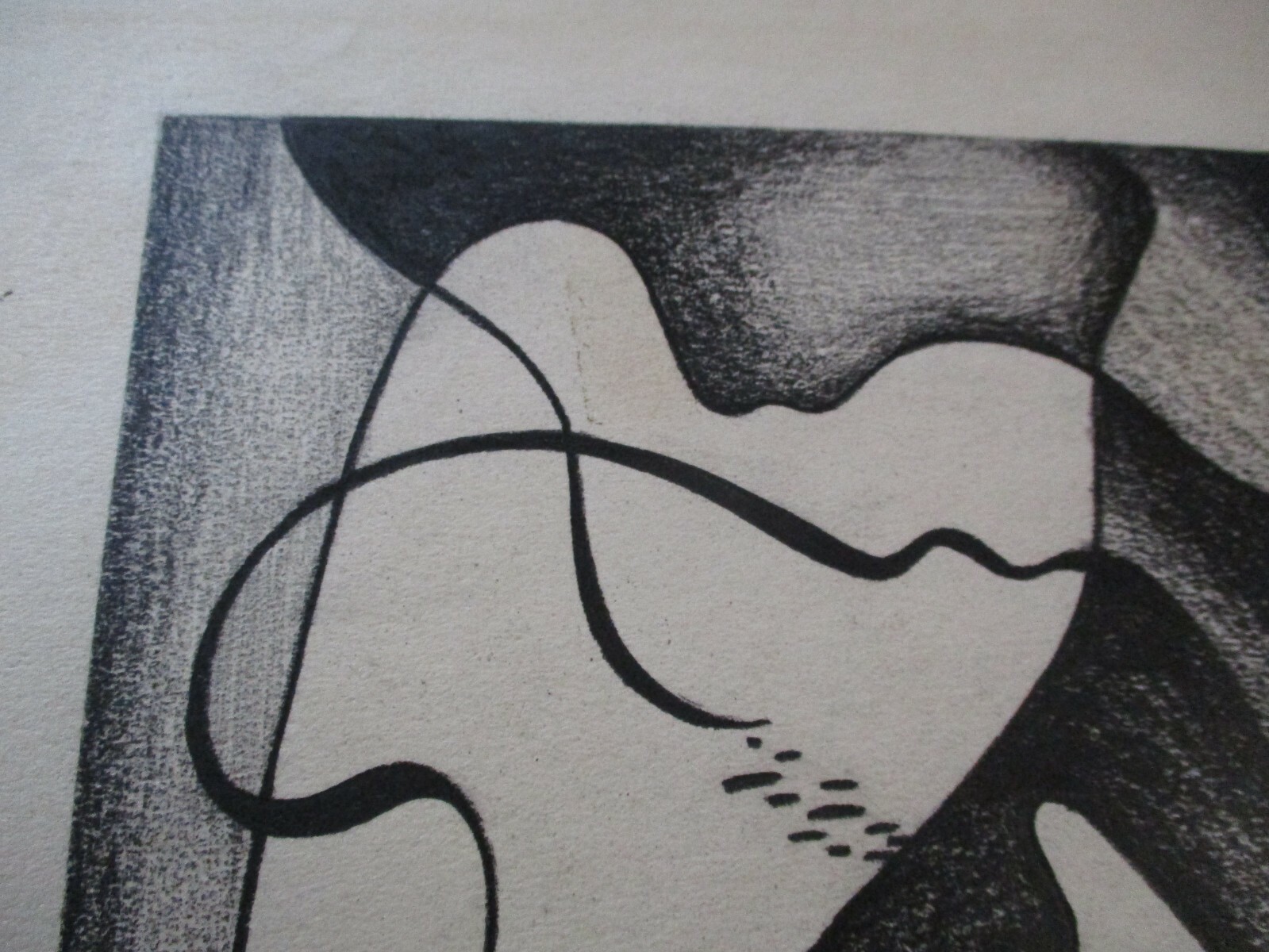 ARTHUR SHERMAN DRAWING  ANTIQUE 1940'S CUBISM  ABSTRACT MODERNIST EXPRESSIONISM